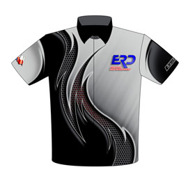 NEW !! Marty Robertsons Badfish Pro Drag Radial Barracuda Drag Racing Crew Shirts Front View