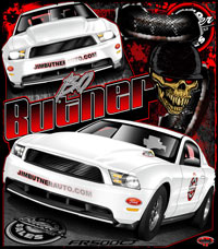 Bo Butner Mustang Drag Racing T Shirts